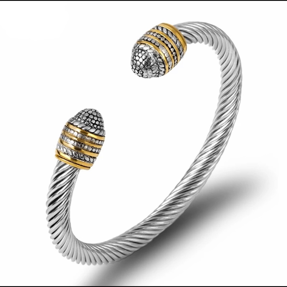 Stainless Steel Rope Bangle No Allergy
